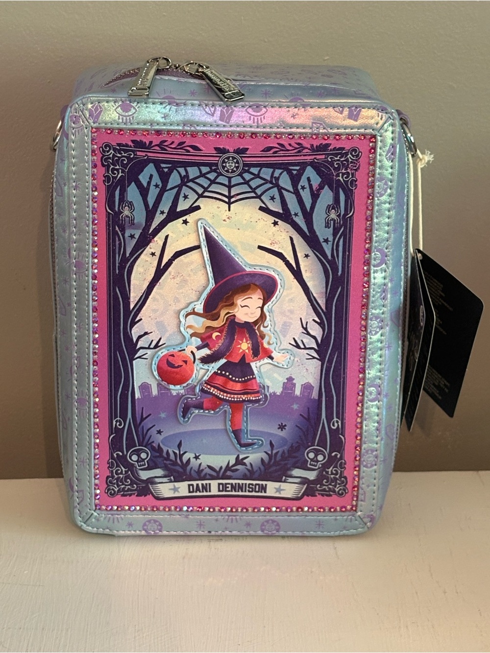 Loungefly Hand Blinged Hocus Pocus Tarot Card Crossbody Bag